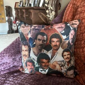 Tom Selleck Throw Pillow